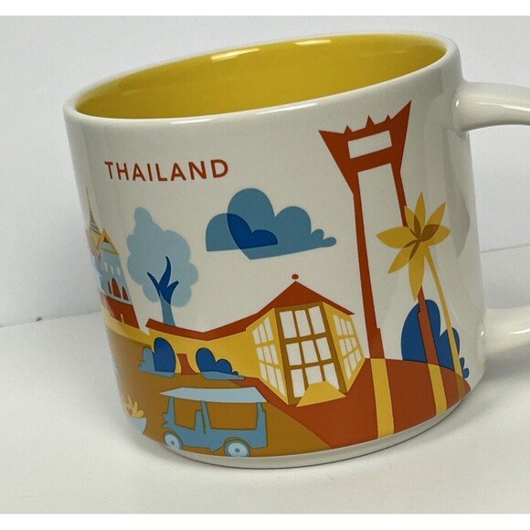 Starbucks Thailand You Are Here Series Mug New Coffee Cup NIB 2024 14oz USA Ship - Picture 3 of 10